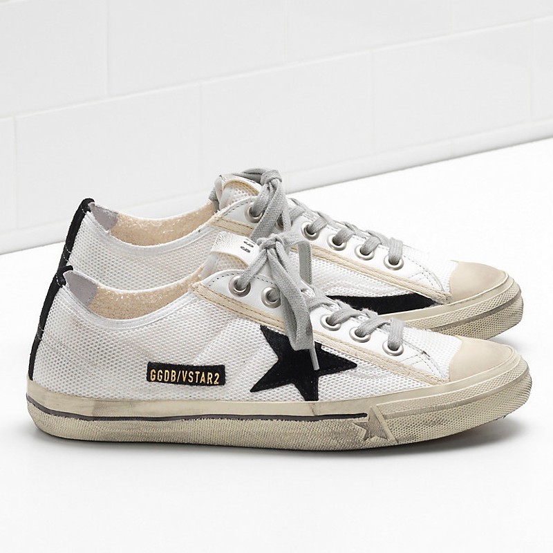 Golden Goose V-Star Sneakers Details In A Range Of Materials White Women